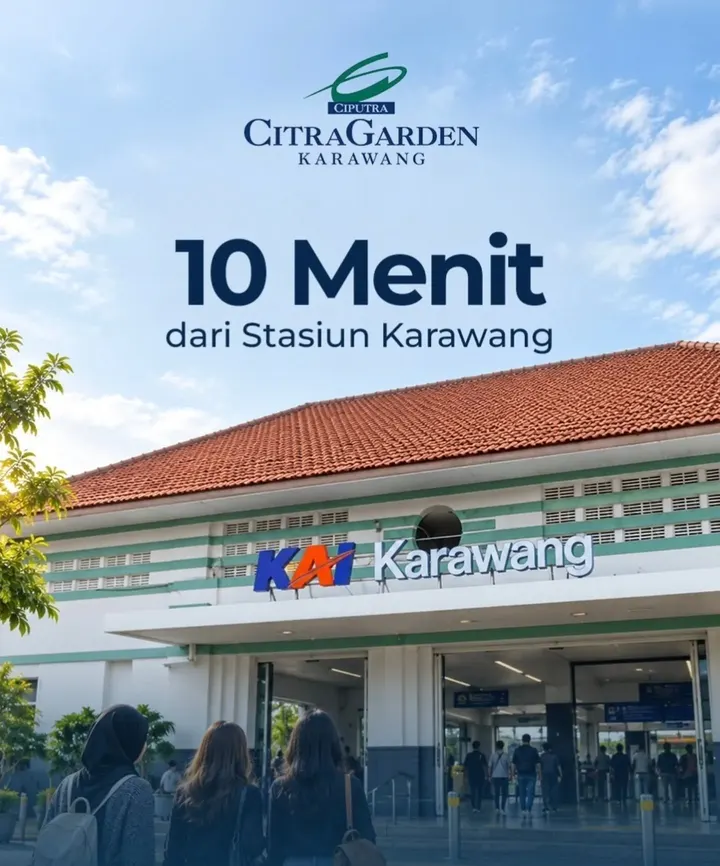 Ilustrasi pengembang: 10 menit dari Stasiun Karawang